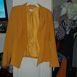 New York & Company gold blazer